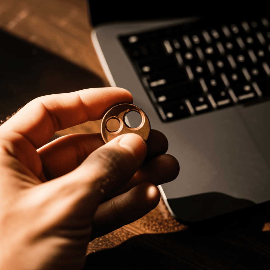 Brass Haptic Worry Coin thumbnail 4