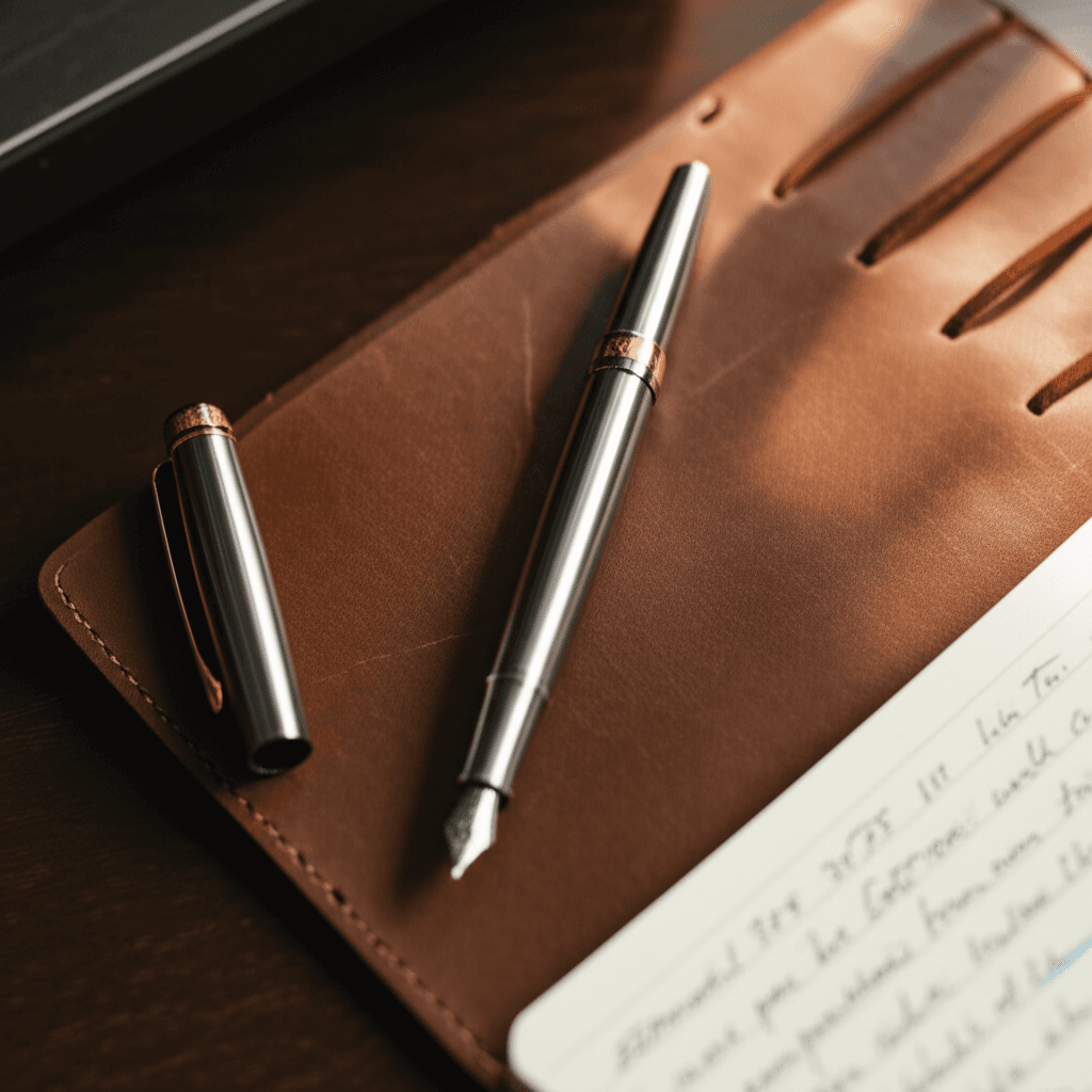 Stainless Steel Fountain Pen thumbnail 4